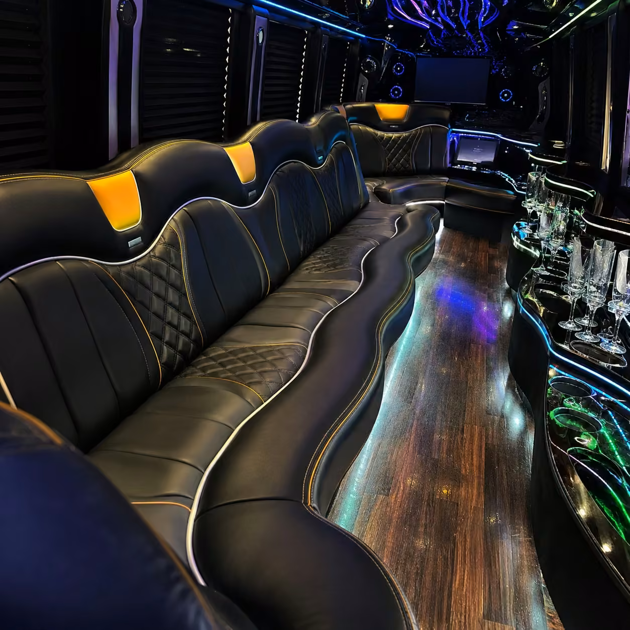 chrysler 300 limo inside